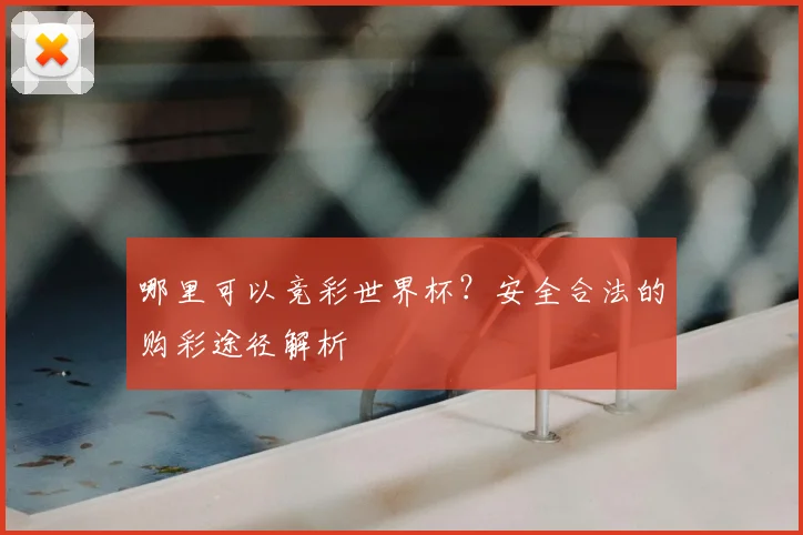 哪里可以竞彩世界杯?安全合法的购彩途径解析